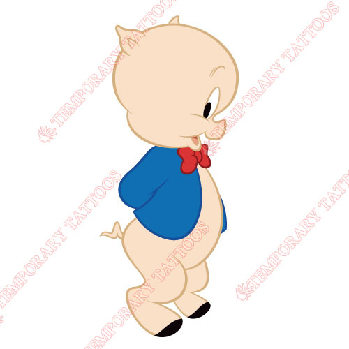 Porky Pig Customize Temporary Tattoos Stickers NO.683